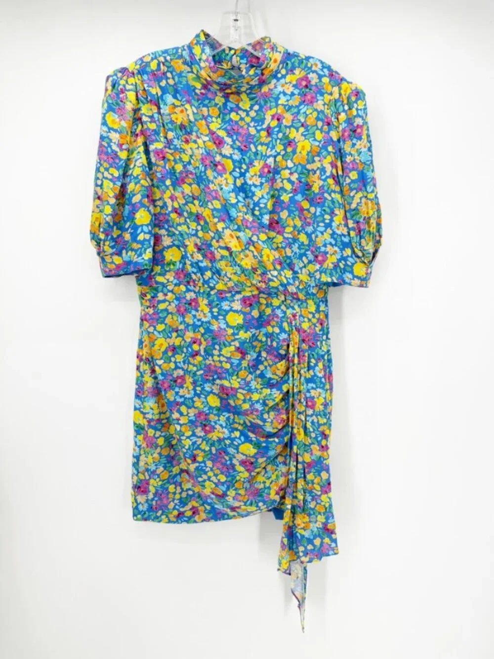 Saylor Vivienne Saylor x REVOLVE Ruched Puff Sleeve Mini Dress L - Picture 2 of 11